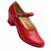 Женские туфли для народных танцев (красные)